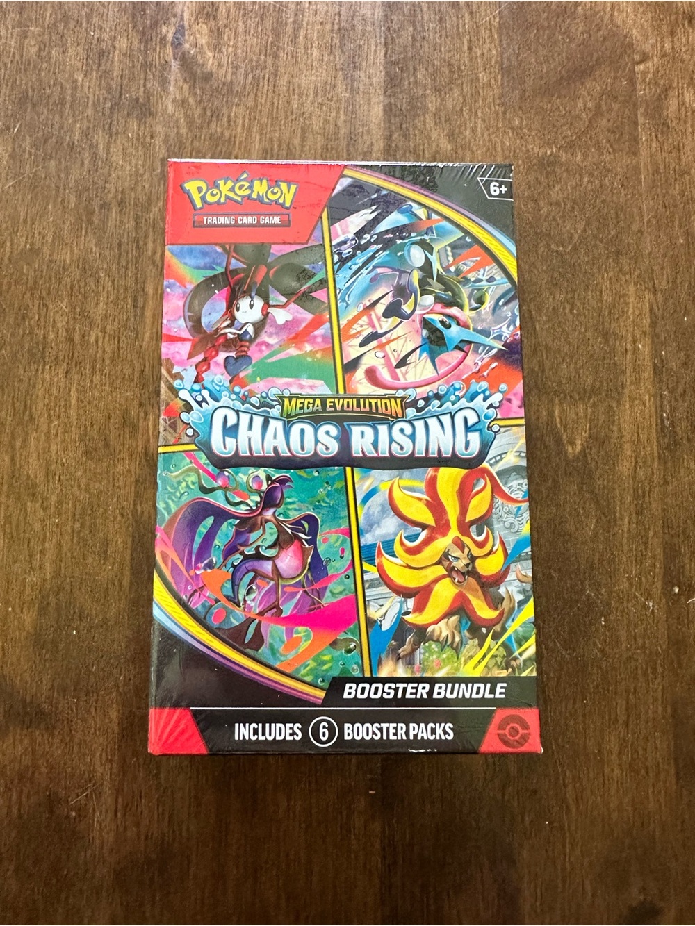Pokemon TCG Mega Evolution Chaos Rising Booster Bundle 6 Packs Sealed 2026